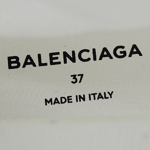 Balenciaga Knit Fabric Speed Trainer Sneakers in White 37 (7 US) $895 distressed - Picture 5 of 13